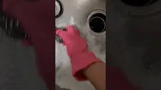 comet powder sink scrubbing #asmr #comet #cleaning