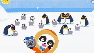 Photo grafar panda🐼 with Pang vin 🐧 #cartoon #veral #kids #kidsvideo 