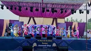 St  Mary's Sr  Sec  School Hayatpur, Annual Day 2025 26 Event 27 Bhangra by Higher Classes BOYS
