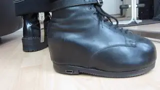My black built-up boot