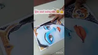 krishna ki leela #drawing  # subscribe #devotional