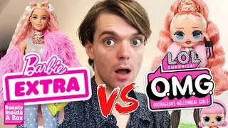 Barbie Extra VS LOL Surprise OMG! Doll Comparison & Review!