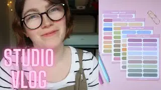 Studio Vlog - Chatting whilst making Bookmarks and Planner Stickers!