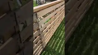 Pallets, dog fence, or firewood storage?