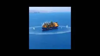 Naval Vessel Under Fighter Jet Attack |  Sea Assault from Above: Fighter Jet Strike