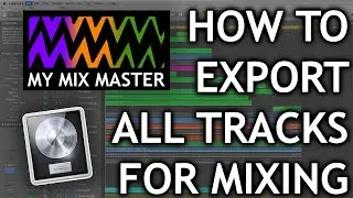 Export stems from Logic X - How to export all tracks for mixing