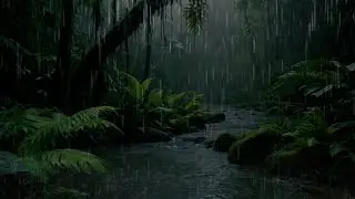 Feel Secure in Heavy Rain & Distant Thunder &ndash; Black Screen Soundscape for Mental Calm 🌙🌧
