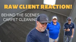 Raw Client Reaction | Gleam Team Carpet Cleaning Process & Results