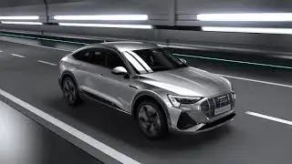 AUDI E-TRON.AERODYNAMIC DESIGN.TAKE A LOOK TO THE FUTURE.