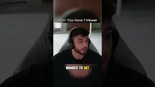 Когда у вас 1 зритель...