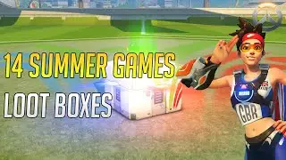 Overwatch - 14 Summer Games Lootbox Unboxing LEGENDARY!!