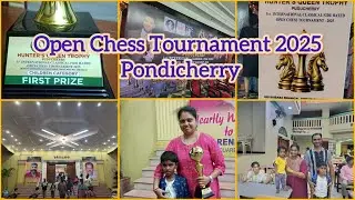 Open Chess Tournament-Hunter&rsquo;s Queen Trophy ,#chess ,#pondicherry ,#chessgame ,#tournament,#trophy 