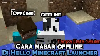 Cara mabar Offline di Hello Minecraft Launcher | Hmcl-pe | Multiplayer tanpa data seluler |