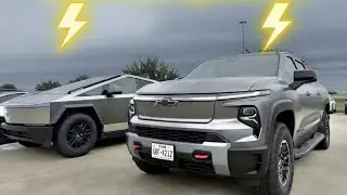 Сравнение Silverado EV Trail Boss и Tesla Cyber ​​Truck