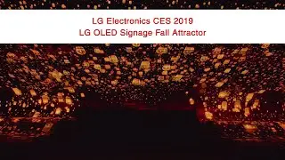 LG Electronics Fair Stand CES 2019 &ndash; LG OLED Signage Falls Attractor