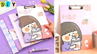 How to make cute file folder clipboard / DIY exam pad