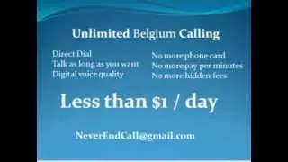 Belgium unlimited calling