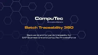 Batch Traceability 360 - An Introduction