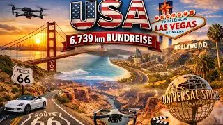 USA-ROADTRIP EXTREM: 6739 km, eine Drohne & die verrücktesten Orte!