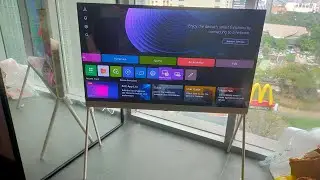 LG OLED objet pos&eacute; collection 55inches model: oled 55LX1TPSA STAND UP INSTALLATION
