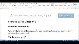 SQL Day 15 |  Scenario Based Asked in Amazon and Microsoft Question 1 and 2