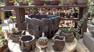 Amazing handmade pottery:  geometric, rustic, and high quality pots for cacti & succulents! 😍👌🙏🏺⚱️🏜️