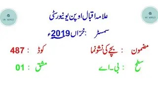 Aiou 487 Part 1 Solved Assignment Autumn 2019