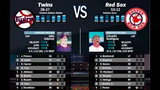 Super Mega Baseball 3 Season  Boston Red Sox  Game 2 vs Minnesota Ep  66