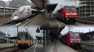 Karlsruhe Hbf | TGVs, ICs, V100, BR 146 / 147 + Dostos und mehr | Trainspotting