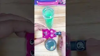 Satisfying Slime ASMR &ndash; Green Clear Slime, Pink Bottle Slime & Dark Clear Bead Slime | ASMR Videos