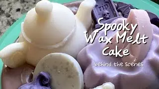 Behind the Scenes in the Wax Melt Art Studio - a Spooky Scented Wax Melt Cake