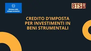CREDITO D'IMPOSTA BENI STRUMENTALI 2023