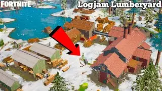 *NEW* LOGJAM LUMBERYARD LOCATION GAMEPLAY - FORTNITE LOOTING GUIDE