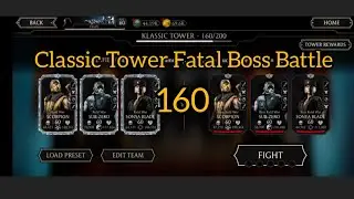 Mortal Kombat : Classic Tower Fatal Boss Battle 160 + Reward