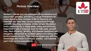 Breeding and Genetics in Livestock Production Module 2 Quantitative and Population Genetics in Live