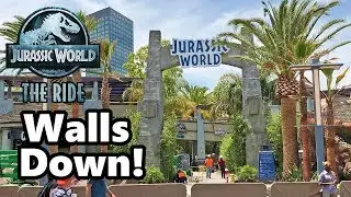 Jurassic World Construction Update | Walls are Down!