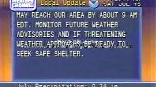 Vintage Weather Channel Local Forecast - Adirondacks Derecho