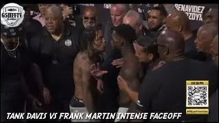 Tank Davis vs Frank Martin INTENSE FACE-OFF. #amazon #subscribe #subscribetomychannel #boxing #mma