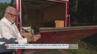 Caddo Fire District 5 takes supplies for Hurricane Helene relief