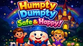 🥰Humpty Dumpty Safe & Happy🥚|New Nursery Rhyme for Kids |Safety & Fun Song✨@kidsnurseryrhymes1009