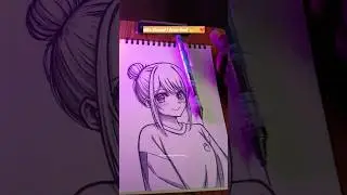 Drawing Ruby Hoshino from Oshi no Ko. #animedrawing #oshinoko #shorts