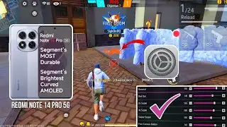 Redmi note 14 pro 5g free fire sensitivity settings ⚙️ l Redmi note 14 pro 5g free fire headshot 