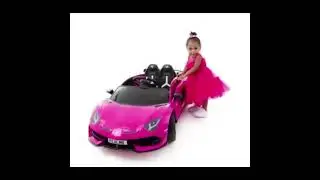 Little Realm Loves our Kids Pink Lamborghini Aventador Ride-On Car!