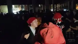 Correfoc FM Granollers 22. Colla gran @DiablesGranollers.Inici: entrada a la porxada
