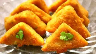Crispy Potato Triangles Recipe | Kids Favourite Snacks Recipe