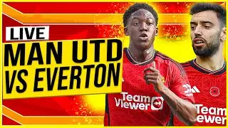 MANCHESTER UNITED vs EVERTON LIVE! Mainoo Starts! Shaw Returns! Man Utd Watch Along! Man Utd News