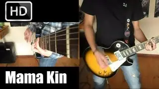 Aerosmith Mama Kin guitar cover with solo (+ Lyrics) HD