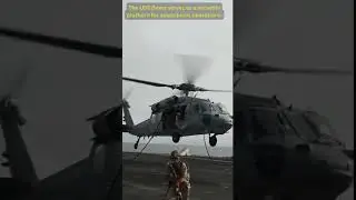 Rapid Response: Marines Execute Fast Rope Drills on USS Boxer #13thMEU #FastRope #MarineCorps