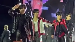 241012 Enhypen aespa Riize kiss of life & more Ending at Music Bank in Madrid
