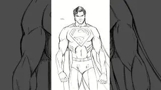 Drawing Superboy - College Age Superman. #superman #superboy  #drawing